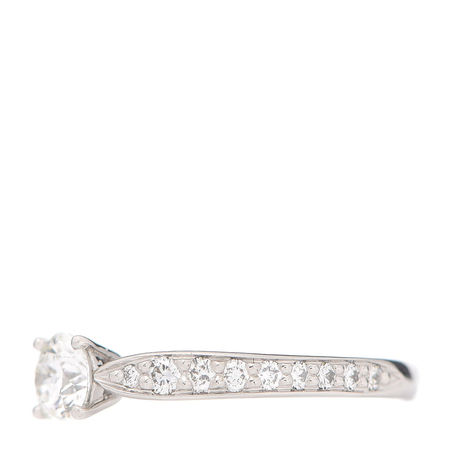 Platinum Diamond .34ct Round Brilliant Harmony Engagement Ring 48 4.5