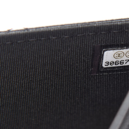 Chanel Shiny Lambskin Flap Clutch With Chain Black 9 of 10