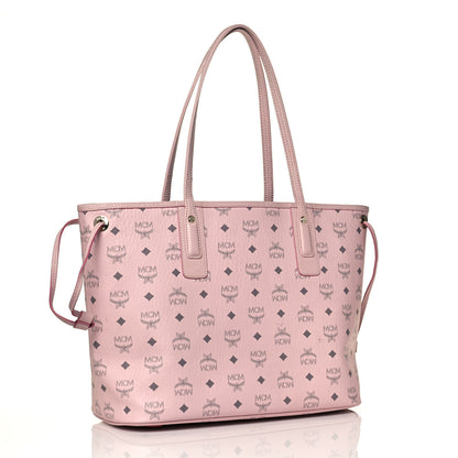 MCM Visetos Large Liz Reversible Shopper Tote Pink 3 of 19