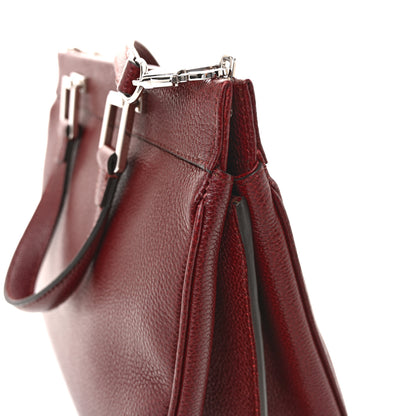 Gucci Grainy Calfskin Small Zumi Top Handle Bag Vintage Bordeaux 14 of 14