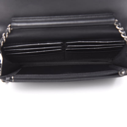 Chanel Lambskin Quilted Boy Wallet On Chain WOC Black 5 of 11