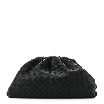 Bottega Veneta Nappa Maxi Intreccio The Pouch Oversized Clutch Black 1 of 11