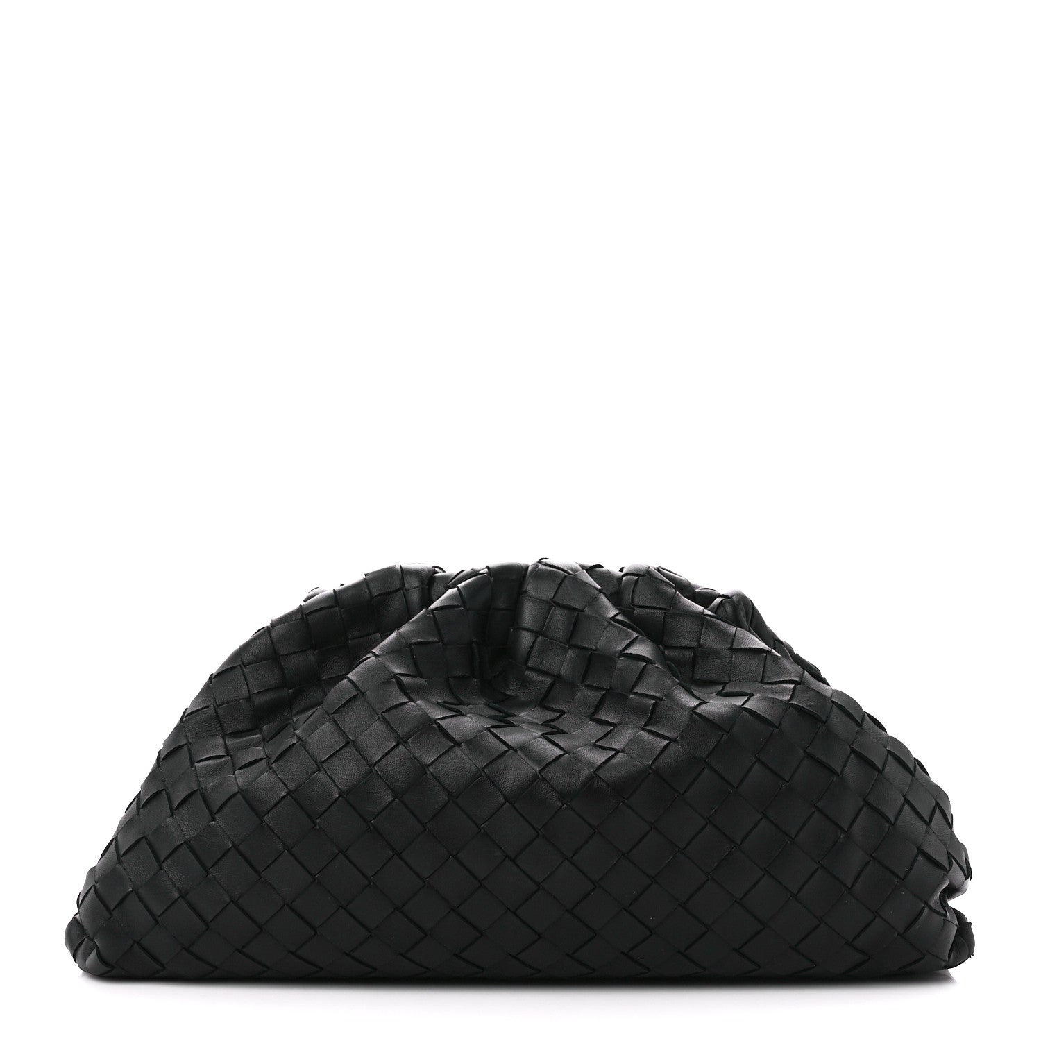Bottega Veneta Nappa Maxi Intreccio The Pouch Oversized Clutch Black 1 of 11
