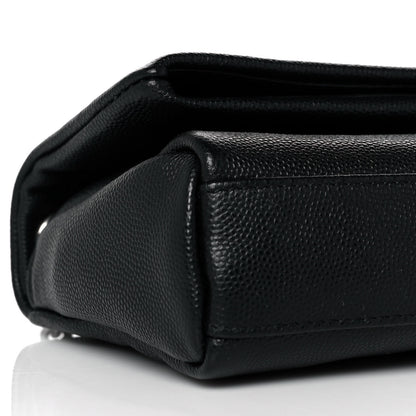 Saint Laurent Grain De Poudre Monogram Toy West Hollywood Fold-Over Bag Black 9 of 10