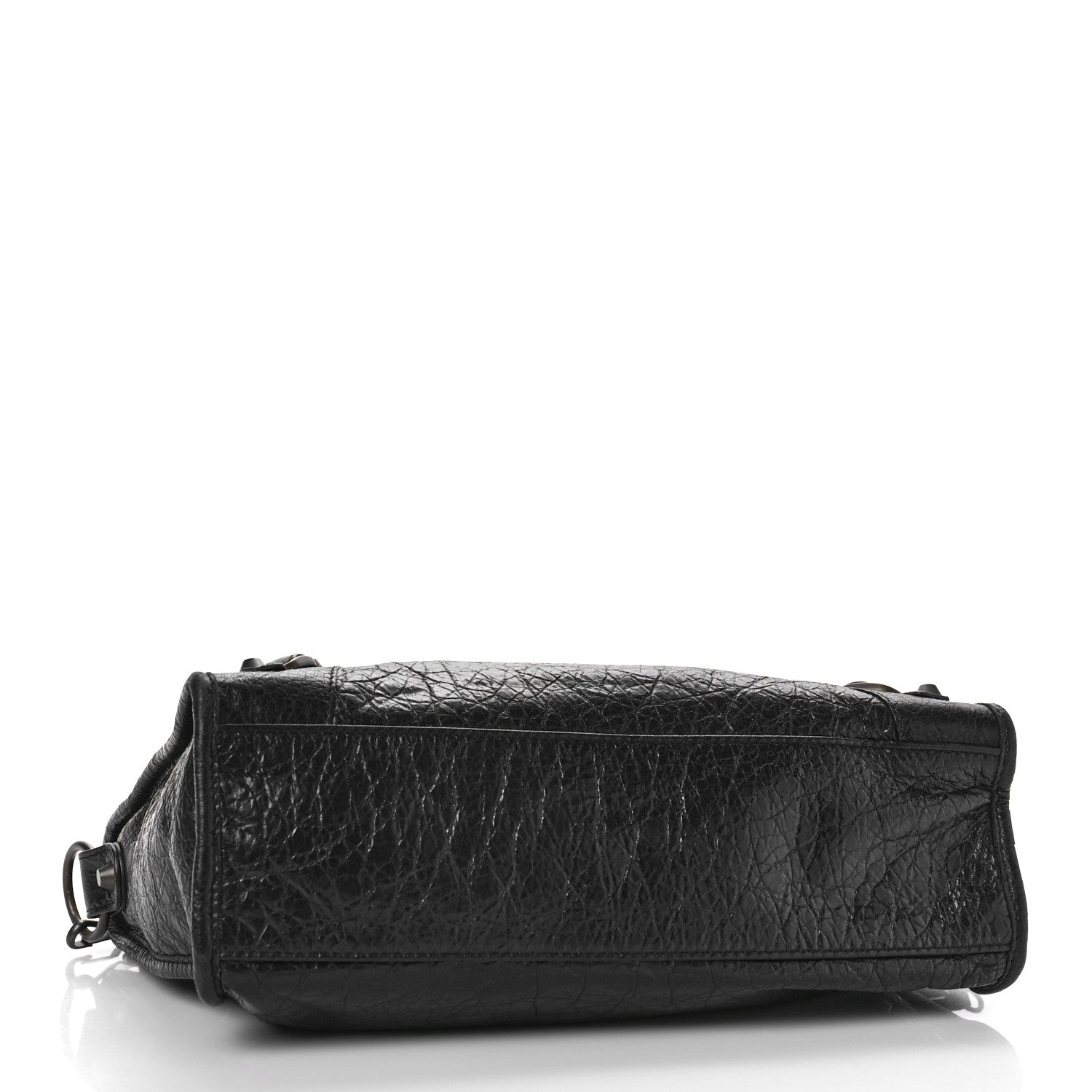 Balenciaga Agneau Classic Hardware S City Logo Strap Black White 4 of 9