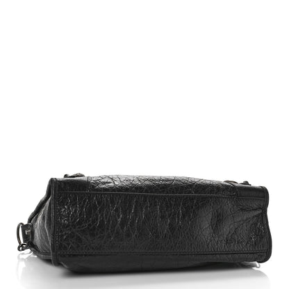 Balenciaga Agneau Classic Hardware S City Logo Strap Black White 4 of 9