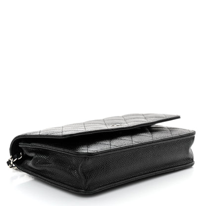 Chanel Caviar Quilted Wallet On Chain WOC Black 4 of 12