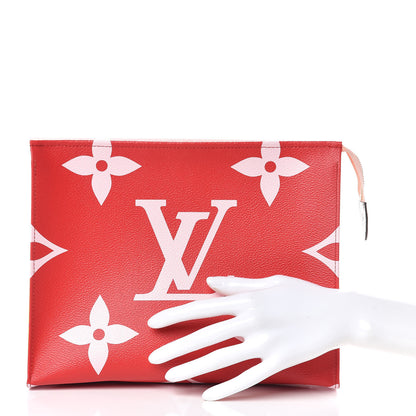 Louis Vuitton Monogram Giant Toiletry Pouch 26 Rouge 2 of 9