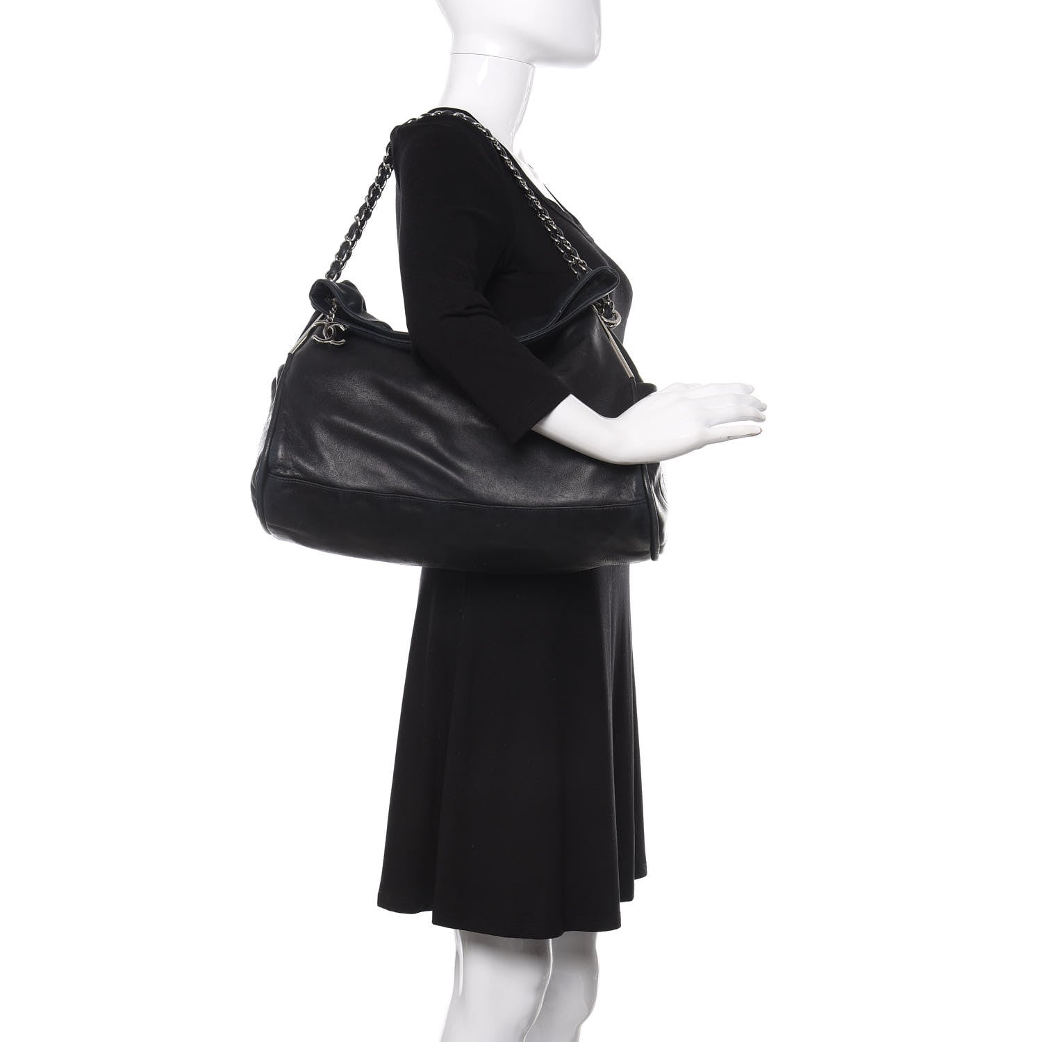 Chanel Lambskin Ultimate Soft Hobo Black 2 of 14