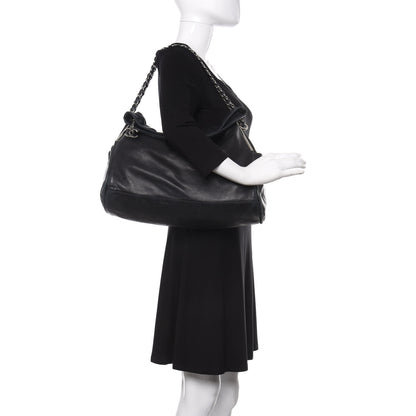 Chanel Lambskin Ultimate Soft Hobo Black 2 of 14