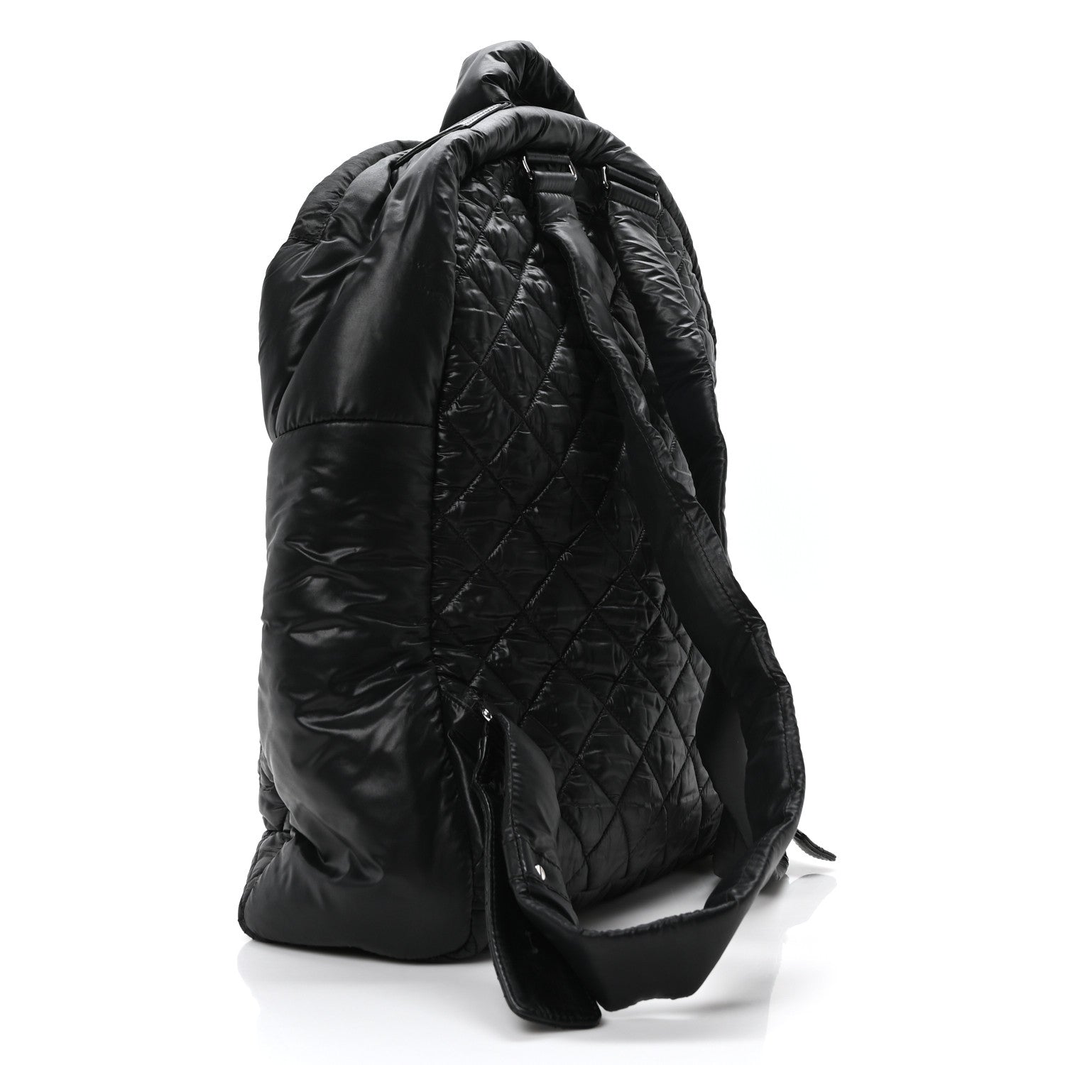 Chanel Nylon Quilted Coco Cocoon Backpack Black 3 of 11