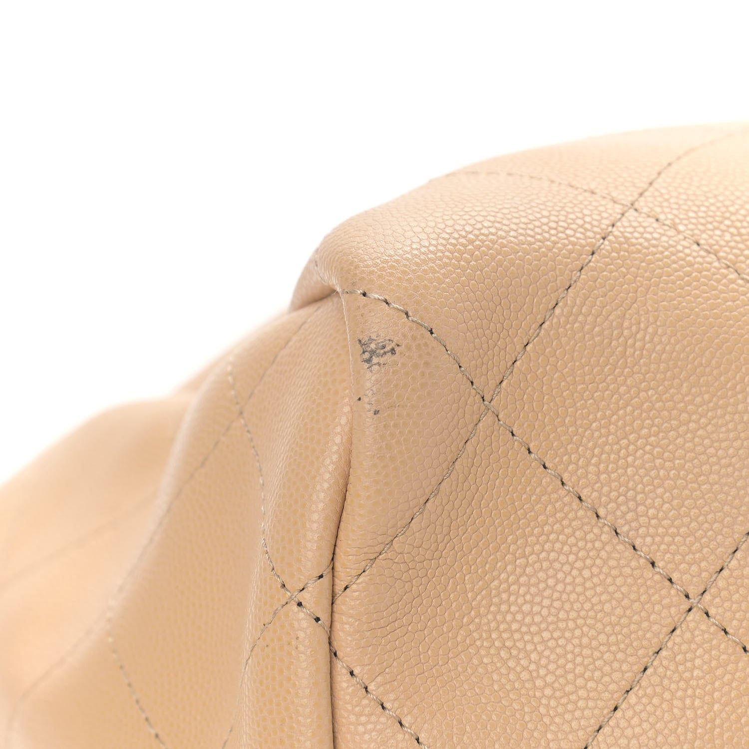 Chanel Caviar Stitched Large Shopping Tote Beige 10 of 12