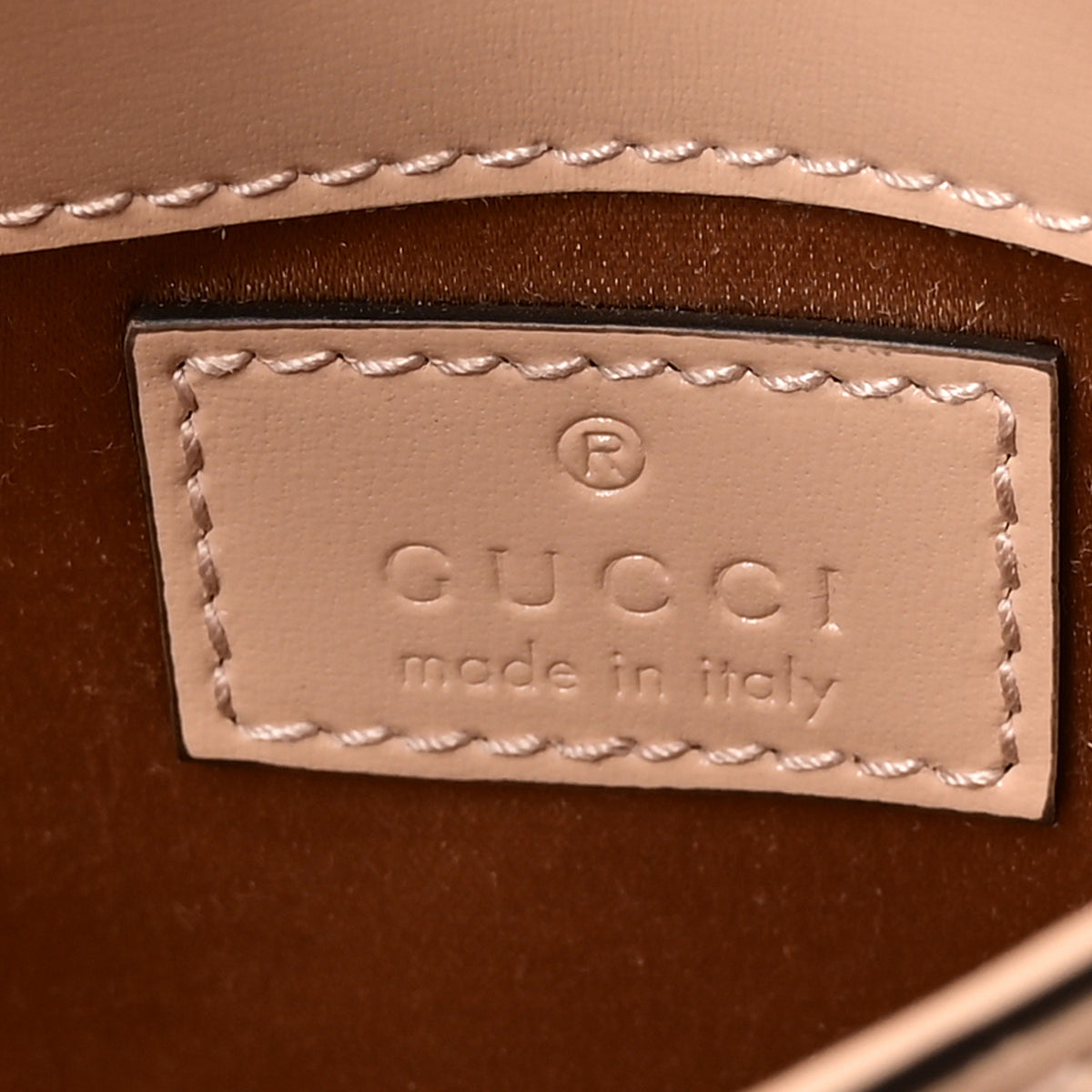 Gucci Calfskin Super Mini Bamboo 1947 Top Handle Chain Bag Light Beige 6 of 10