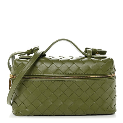 Bottega Veneta Calfskin Intrecciato Bang Bang Vanity Case Matcha 1 of 9