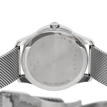 Gucci Stainless Steel Diamond 40mm G-Timeless Mesh Quartz Watch Black 4 of 4