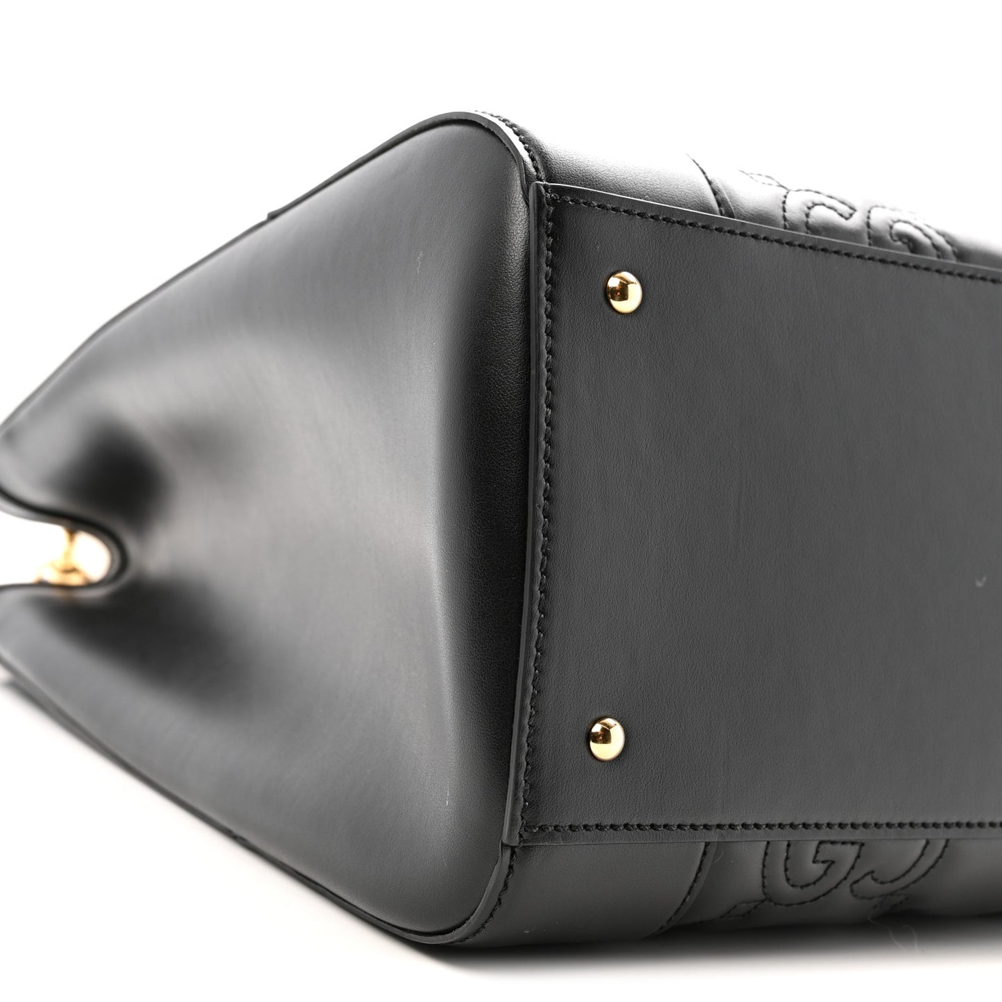 Calfskin GG Matelasse Tote Bag Black