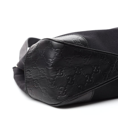 Gucci Canvas Guccissima Hobo Black 6 of 13