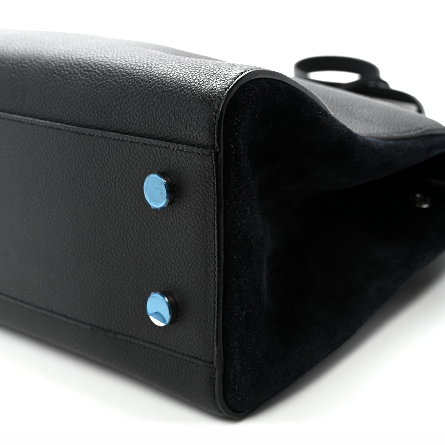 Saint Laurent Grained Calfskin Medium Rive Gauche Cabas Black