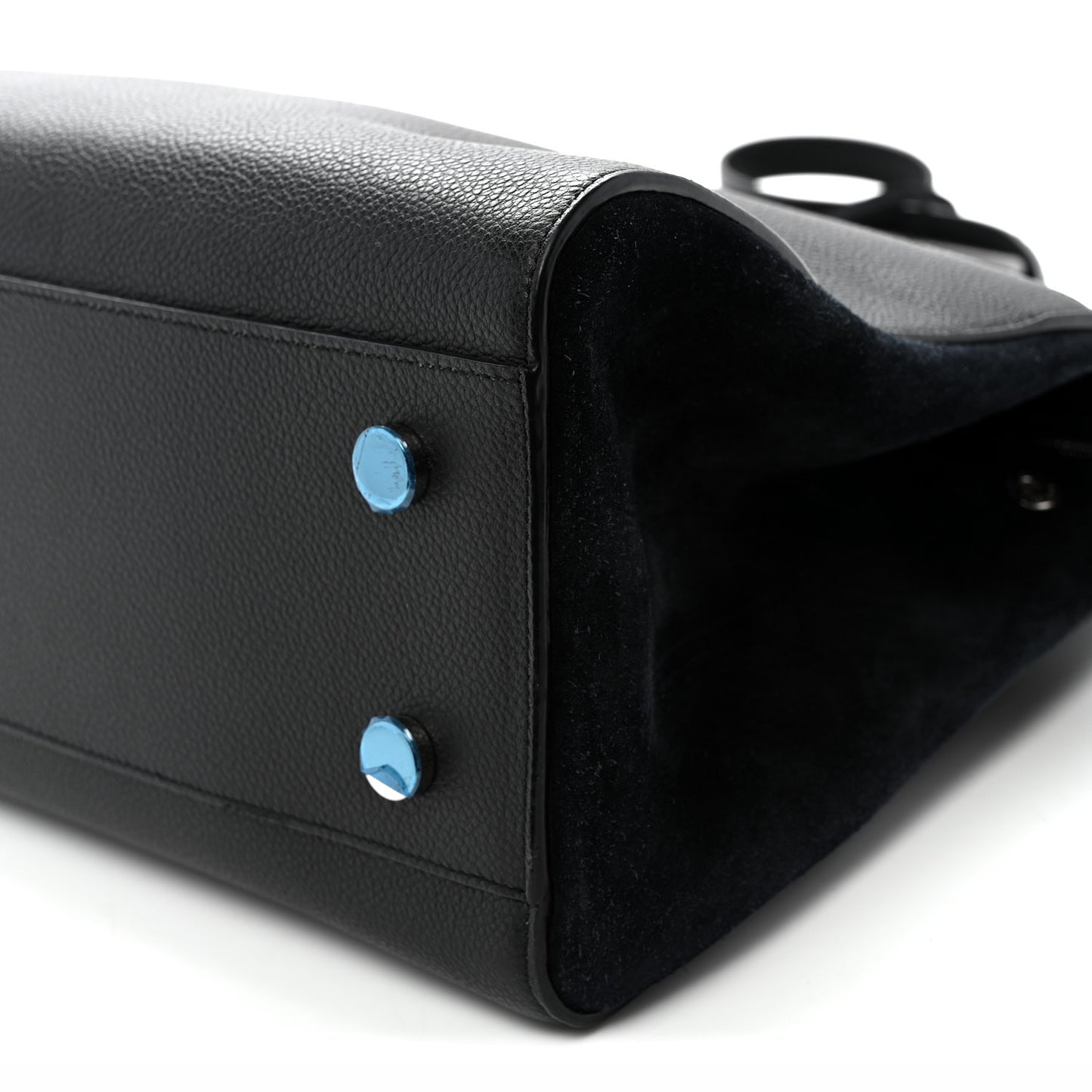 Grained Calfskin Medium Rive Gauche Cabas Black