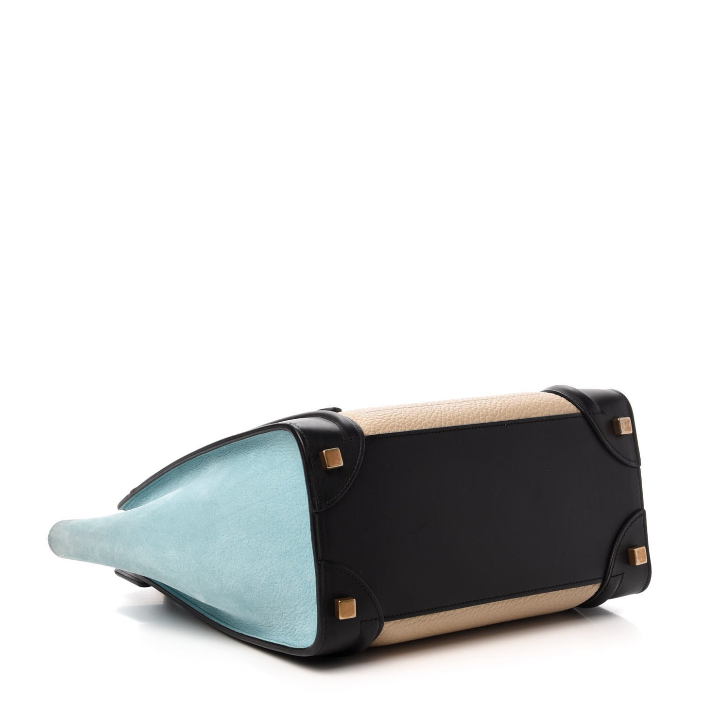 Bullhide Drummed Calfskin Micro Tri-Color Luggage Antarctic