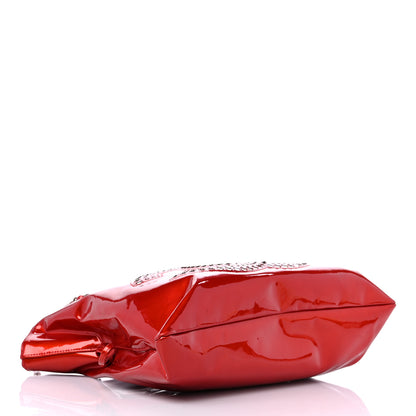 Chanel Patent Crystal Strass Bonbons Tote Red 4 of 13