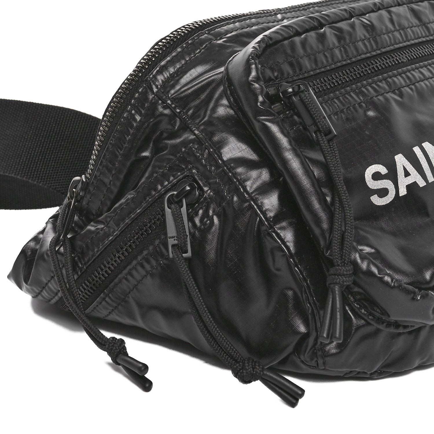 Saint Laurent Nylon Logo Nuxx Body Belt Bag Black 8 of 9