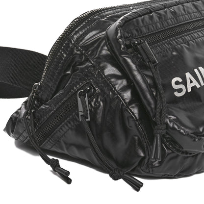 Saint Laurent Nylon Logo Nuxx Body Belt Bag Black 8 of 9