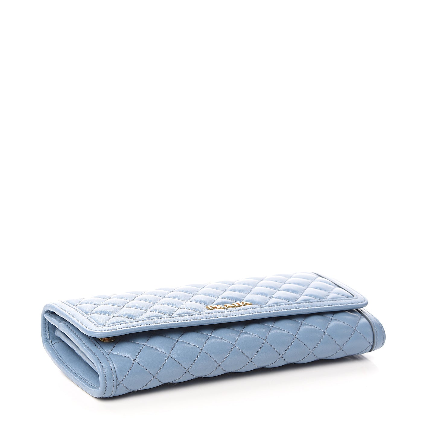 Soft Calf Quilted Continental Flap Wallet Astrale