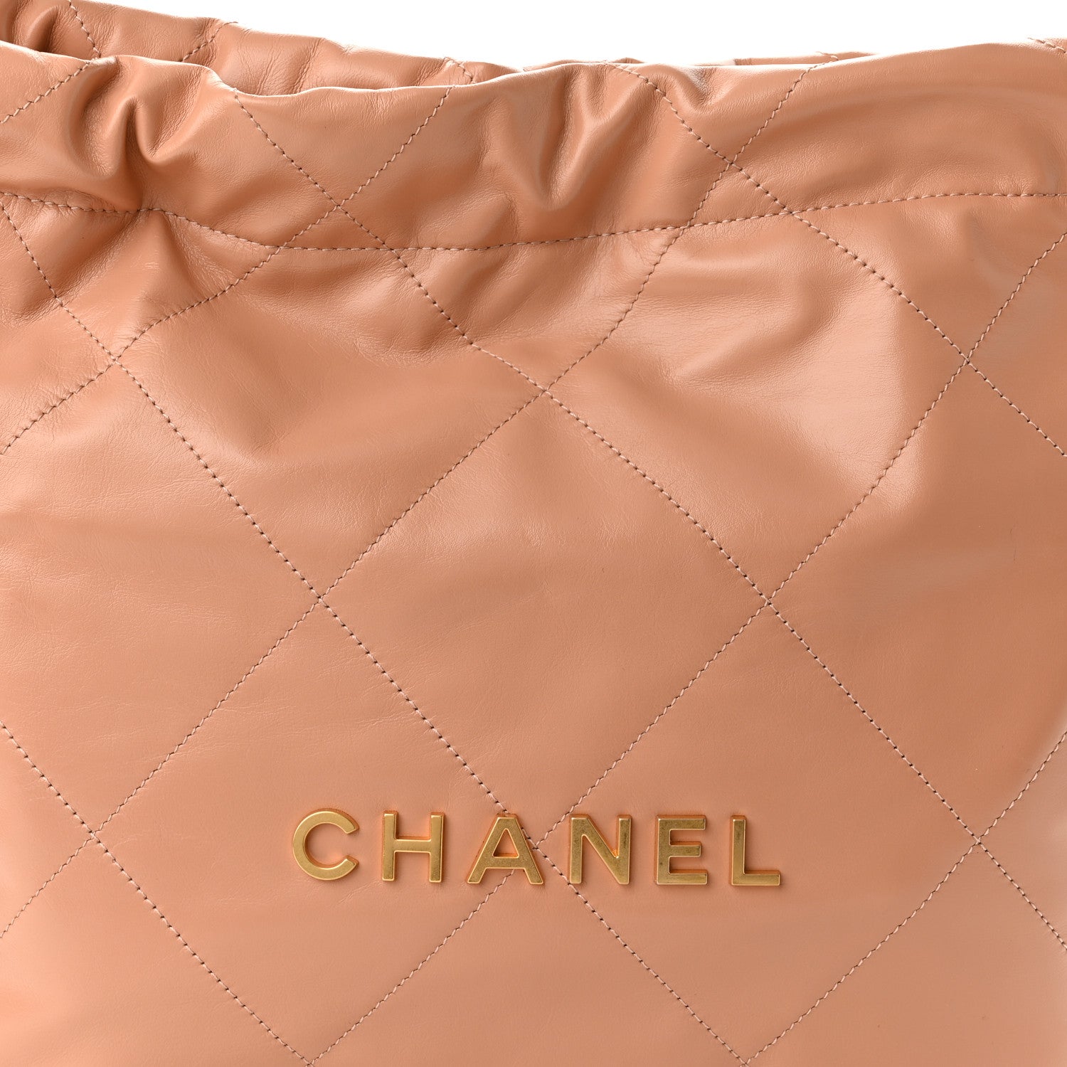 Chanel Shiny Calfskin Quilted Small Chanel 22 Beige 8 of 11