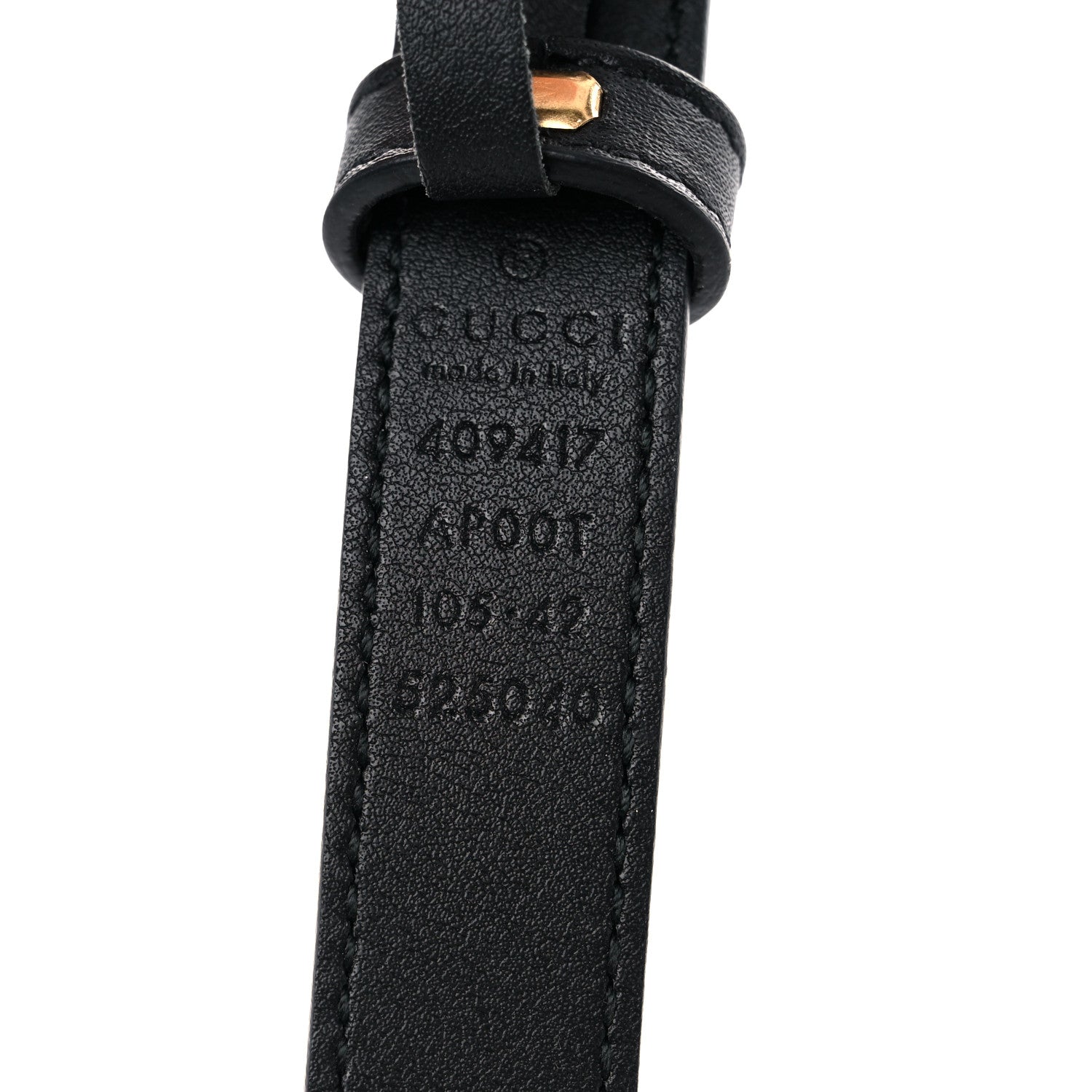 Gucci Calfskin Double G 20mm Belt 105 42 Black 3 of 5