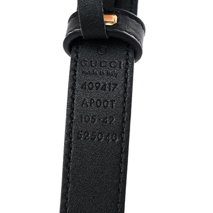 Gucci Calfskin Double G 20mm Belt 105 42 Black 3 of 5