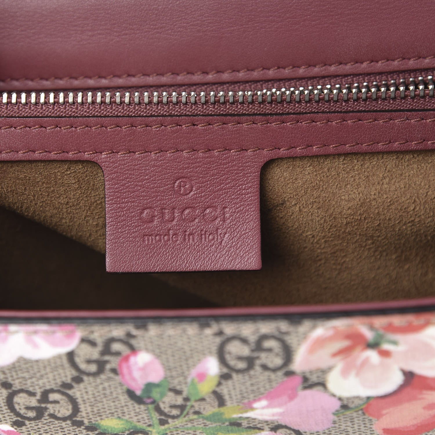 Gucci GG Supreme Monogram Blooms Medium Padlock Shoulder Bag Beige Multicolor Dry Rose 6 of 13