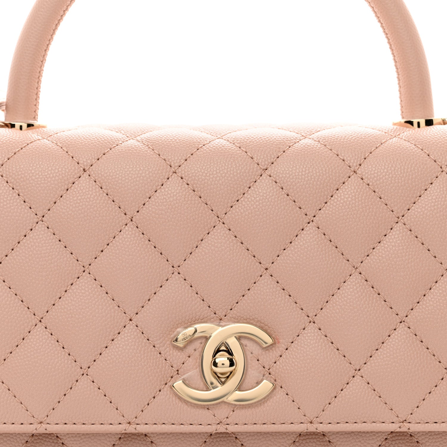 Chanel Caviar Quilted Small Coco Handle Flap Light Pink 5 of 11
