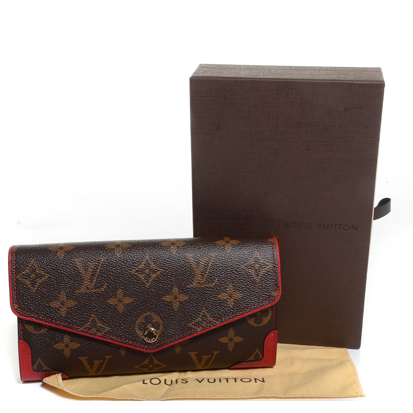 Monogram Sarah Retiro Wallet Cherry