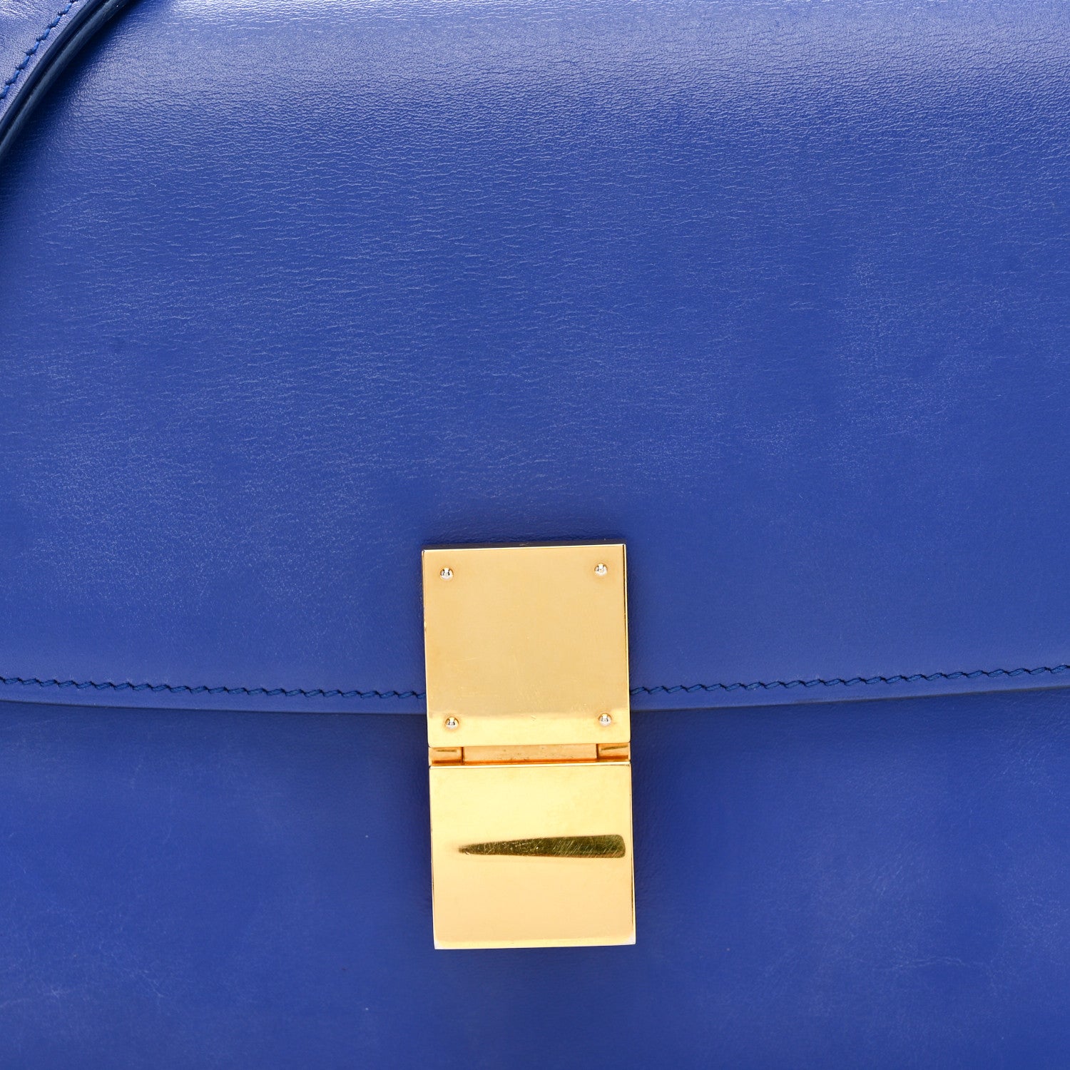 Celine Box Calfskin Medium Classic Box Flap Bag Indigo 8 of 16