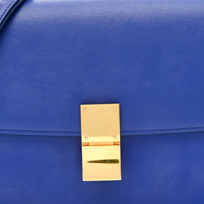 Celine Box Calfskin Medium Classic Box Flap Bag Indigo 8 of 16