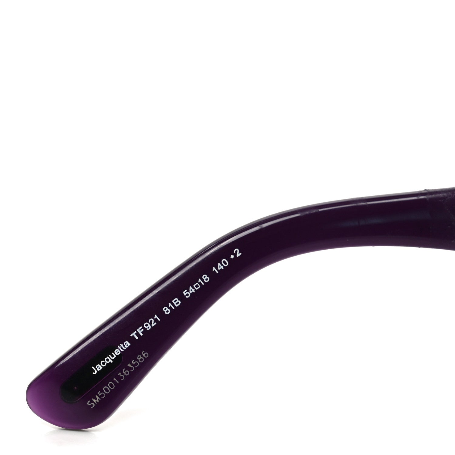 Tom Ford Acetate Jacquetta Sunglasses TF921 Purple 6 of 7