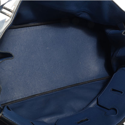 Hermes Taurillon Clemence JPG Birkin 42 Bleu Brighton 17 of 21