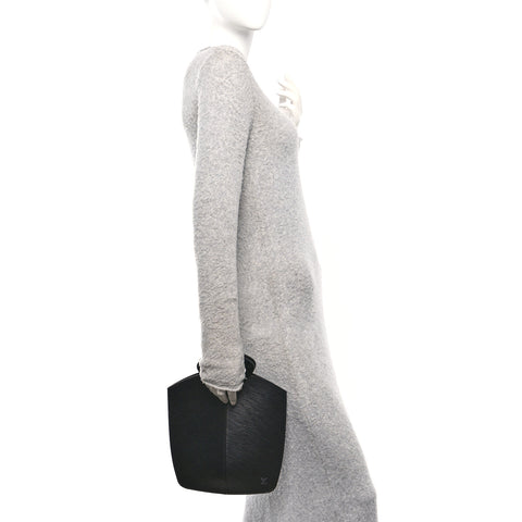 Epi Demi Lune Tote Black