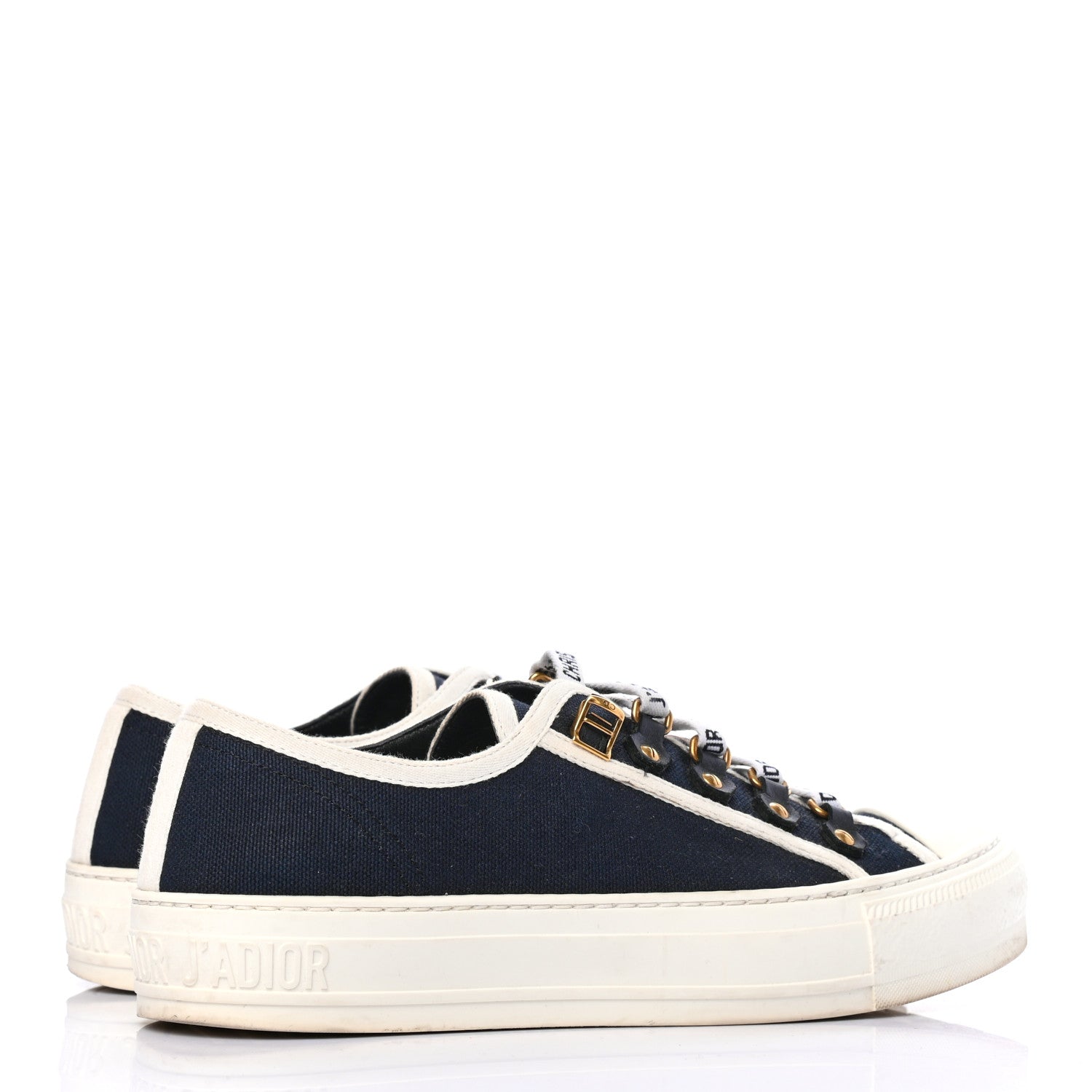 Christian Dior Canvas Walk'N'Dior Low Top Sneakers Black 4 of 8