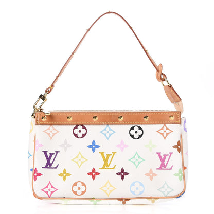 Louis Vuitton Monogram Multicolor Pochette Accessories White 1 of 7