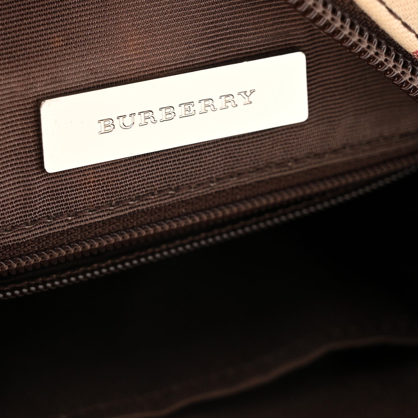 Vintage Check Small Messenger Dark Brown