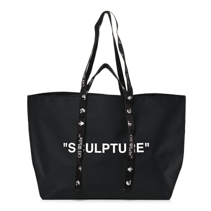 Off-White Nylon Sculpture Tote Bag Black 1 of 13