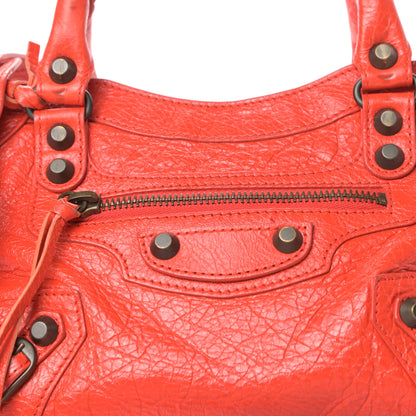 Balenciaga Agneau Classic Hardware Mini City Rouge Coquelicot Rouge Braise 11 of 11