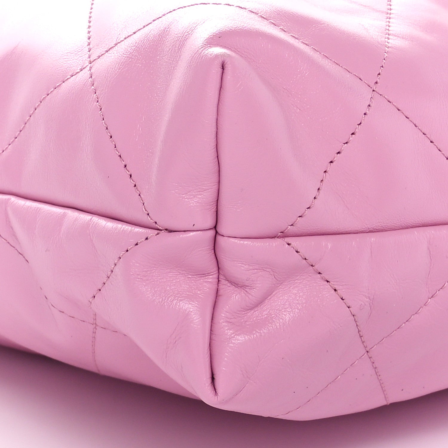 Chanel Shiny Calfskin Quilted Small Chanel 22 Pink 10 of 11