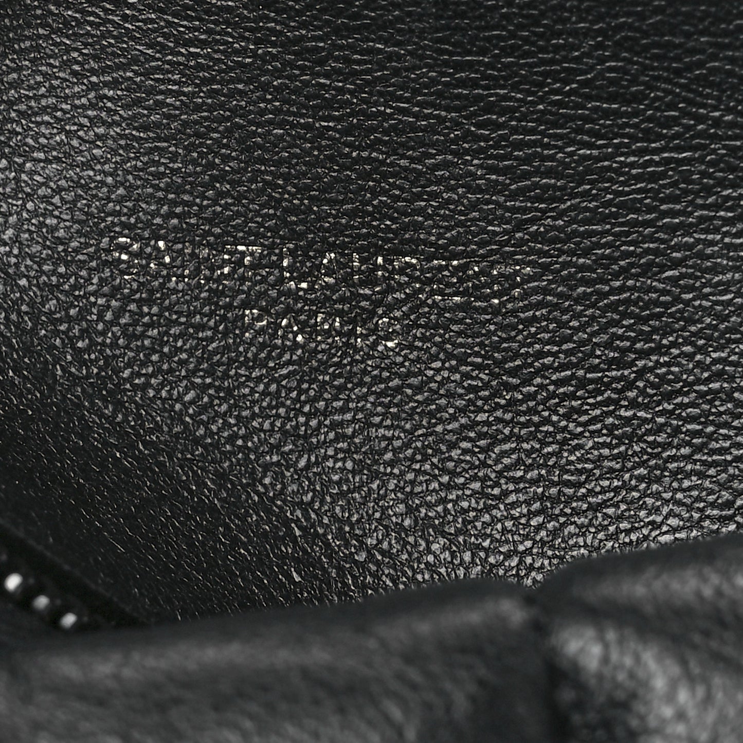 Lambskin Quilted Monogram Monochrome Medium Loulou Puffer Chain Satchel Black