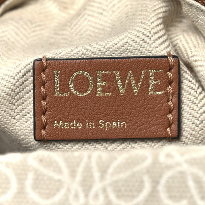 Loewe Jacquard Anagram Calfskin Small Cubi Bag Ecru Tan 6 of 9