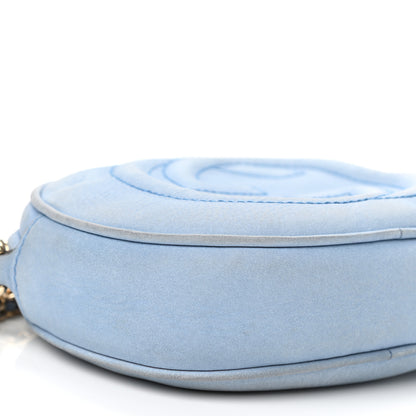 Gucci Vitello Range Mini Soho Chain Bag Mineral Blue 9 of 10
