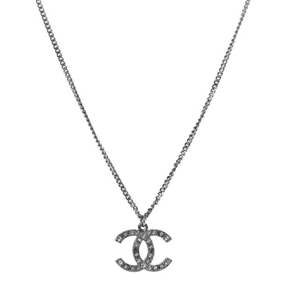 Chanel Ruthenium Crystal CC Necklace 1 of 5