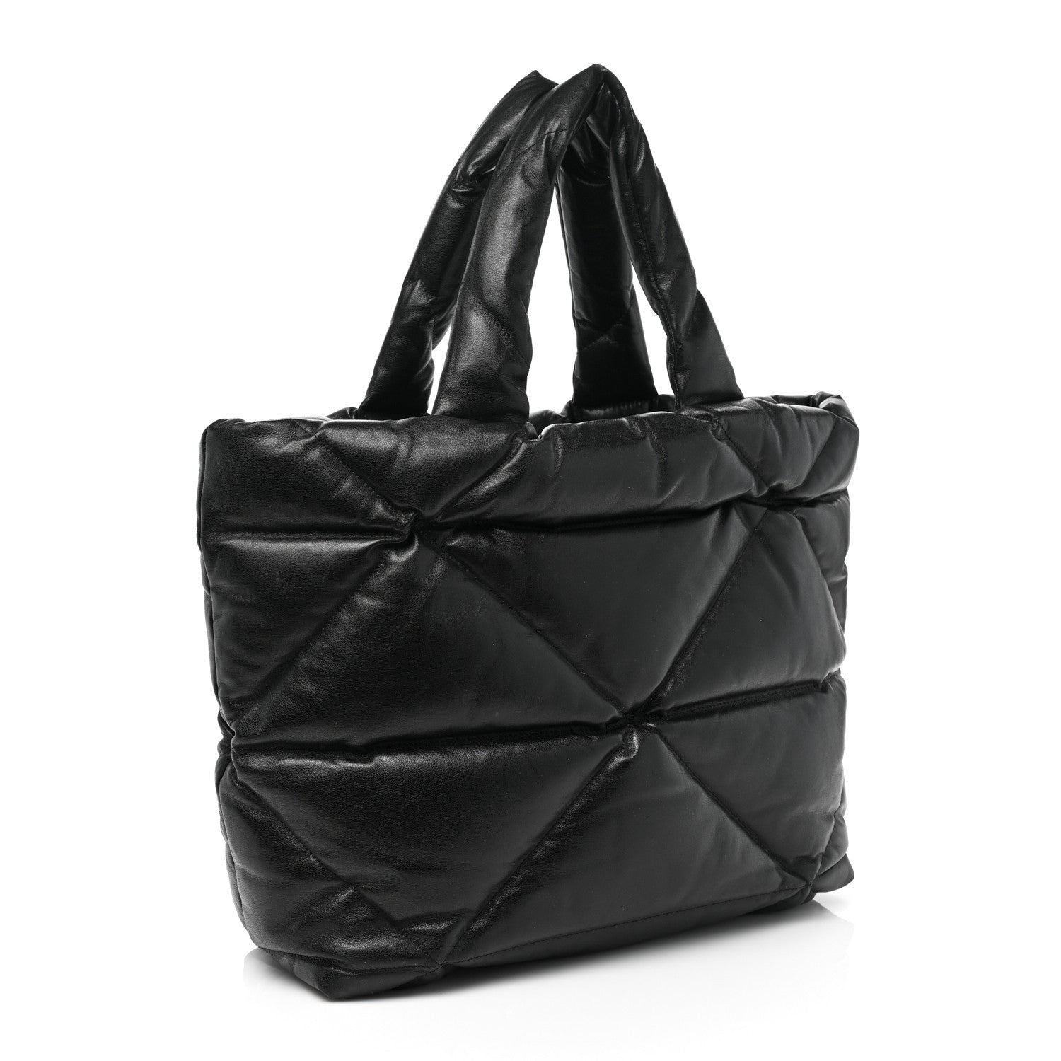 Prada Nappa Padded System Tote Bag Black 2 of 7
